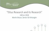 “Ettus Research and its Research” - GNU Radio › grcon › grcon18 › presentations › ... · 2020-05-13 · Good frameworks & software APIs are the key enabler to efficient