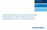 Systems and Transducers Solutions for Ultrasound Disinfectants … · 2020-04-20 · 6 Disinfectants and Cleaning Solutions for Ultrasound Systems and Transducers Philips 4535 620