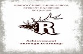 RIDGWAY MIDDLE-HIGH SCHOOL STUDENT HANDBOOK 2019 … · A field trip shall include curricular based field trips or incentive/reward field trips. Curricular field trips are offered