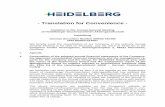 Translation for Convenience - Heidelberger Druckmaschinen · 2020-05-24 · - Translation for Convenience - Invitation to the Annual General Meeting ... (1), 315a (1) of the Handelsgesetzbuch