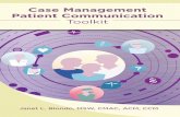 Case Management Patient Communication Toolkithcmarketplace.com/aitdownloadablefiles/download/aitfile/...2016 CPro Case Management Patient Communication Toolkit v Janet L. Blondo, LCSW-C,