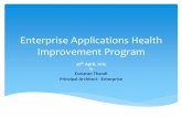 Enterprise Applications Health Improvement Program · Technical Documents, •GWP (if Review Cycle) •Questionnaire •AHR Input •Lead Architect •Architecture Review Board •Business
