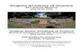 Virginia Academy of Sciencevacadsci.org/wp-content/uploads/2019/04/2019-VAS-Program-revised.pdf(3-4000 from a campus phone) ODU ITS Helpdesk 757-683-3192 The Virginia Academy of Science