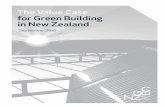 The Value Case for Green Building in New Zealand · 5 Green Star building rated under the New Zealand Green Building Council’s (NZGBC) Green Star - Office Design certification scheme