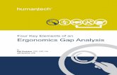 Four Key Elements of an Ergonomics Gap Analysis...Four Key Elements of an Ergonomics Gap Analysis | Page 4 opyrigt 2016 umantec nc Share this E-book! What is a Gap Analysis? A gap