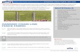 1304 – Chain Link Fence Installation Tips-Installing …...Also consider installing a child-resistant TIP gate latch. Your new chain link fence is complete. For other valuable do-it-yourself