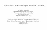 Quantitative Forecasting of Political Conflicteventdata.parusanalytics.com/presentations.dir/Schrodt...Contemporary automated coding methods allow data to be collected in a transparent