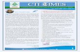 CTI IMES - Telangana State Co-operative Apex Bank …CTI IMES An ISO 9001-2015 certified Institute. A quarterly newsletter publsed by TSCAB-CTI, Raendrana ar, Hyderabad -500030. Jan–