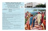 SAINT NICHOLAS OF TOLENTINE PARISH › wp-content › uploads › ... · FEE SCHEDULE Families registered with the church and use the weekly church envelops are $75.00/1 child, $100.00/2