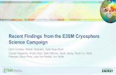 Recent Findings from the E3SM Cryosphere Science Campaign · Recent Findings from the E3SM Cryosphere Science Campaign Darin Comeau, Milena Veneziani, XylarAsay-Davis Carolyn Begeman,