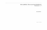 Ansible Documentation - Ansible Documentation, Release 1.7 This includes Red Hat, Debian, CentOS, OS