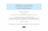 THEMATIC EVALUATION OF THE EC SUPPORT TO GOOD GOVERNANCE · 2016-03-29 · Thematic Evaluation of the EC support to Good Governance Final Report - March 2006 - PARTICIP GmbH A consortium