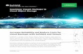 Seamless Veeam Backups to Cloud Object Storage€¦ · Cloud Backups with SoftNAS and Veeam SoftNAS®, a member of the Veeam Alliance Partner Program, helps joint cus-tomers optimize
