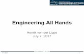 Engineering All Handsengineering.lbl.gov/.../AllHandsMeeting/Engineering-All-Hands-7-7-2017.pdf · Engineering All Hands 1. 7-7-2017 Our address: • B50 Auditorium, (Seaborg Road)