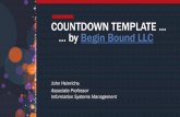 COUNTDOWN TEMPLATE by Begin Bound WHAT IS COUNTDOWN? This FREE FlexHUB Countdown Template will allow