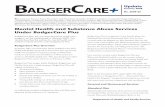 Mental Health and Substance Abuse Services Under ... · BadgerCare Plus Provider Information January 2008 No. 2008-05 2 appropriate publications for more information on covered services,
