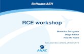 RCE workshop - ANAC · RCE workshop Software/AEH Benedito Sakugawa. Diego Palma. Ricardo Alves. São José dos Campos, 26-Oct-2010