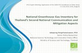 Thailand’s Second National Communication and …...Thailand’s Second National Communication and Mitigation Aspects Jakapong Pongthanaisawan, PhD Senior Policy Researcher National