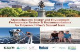 Massachusetts Energy and Environment Performance Review ...€¦ · building the power of the environmental community, we use our collective influence to ensure Massachusetts is a