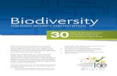 Biodiversity - Food and Agriculture Organization...biodiversity for food and agriculture, “to facilitate an integrated approach to agrobiodiversity and coordination with governments,