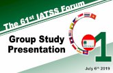 Group Study PresentationTheme Study Program Introductory Seminar Case Study (Japan’scase) Group Discussion Project Proposal and Theme Study Flow Final Stage Group Study Process:
