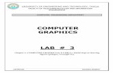 COMPUTER GRAPHICS LAB # 3 · Lab Manual Computer Graphics GL_TRIANGLE_STRIP: draws a series of triangles based on triplets of vertices: v 0, v 1, v 2, then v 2, v 1, v 3, then v 2,