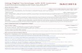 Using Digital Technology with ASD Learners NAC2015Using Digital Technology with ASD Learners A curated list of resources created by Janet Twyman, Ph.D., BCBA, NYSLBA Center on Innovations