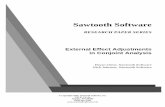 External Effects in Conjoint Analysis: Pick Your Poison · External Effect Adjustments in Conjoint Analysis Bryan Orme and Rich Johnson, Sawtooth Software March 2006 ... • Equal