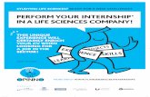 PERFORM YOUR INTERNSHIP IN A LIFE SCIENCES COMPANY! · LOCATION INTERNSHIP: Turnhout INTERNSHIP: Internship Life Sciences Consultant ISMS mainly works for the health care industry