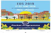 Pocket Programme - sfodf-nice2019.com€¦ · 11:30-12:30 GENETICS AND ORTHODONTICS Auditorium Apollon ... 11 Pocket Programme MONDAY 17 th JUNE - SATURDAY 22 nd JUNE 2019. 12 ocket