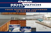 YOUR QUESTIONS ANSWERED IN ONE PLACE… · Renovation Range – Grout Pen 1 To highlight grout lines that have been painted. Painting process – 3 step system The revolutionary Renovation