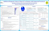 Additional Diagnostic Value of Chest CT in Patients with ...ers-eposter.key4events.com/90/62564.pdf · 3.Pneumonia and pulmonary comorbidities (lung cancer, interstitial pneumonia,