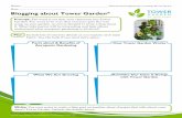 Date Blogging about Tower Garden · Name Solving math word problems (4.MD.A.1, 2; 5.NBT.B.7) Date Use the information in the chart to answer the questions. Show your work on the back