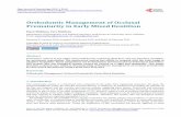 Orthodontic Management of Occlusal Prematurity in Early ... › pdf › OJST_2015021613405182.pdf · This paper present s a clinical case which is demonstrating orthodontic management
