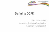 Defining COPD - STH COPD.pdf · 2018-10-18 · Defining COPD Chronic Obstructive Pulmonary Disease (COPD) is now the preferred term for the conditions in patients with airflow limitation