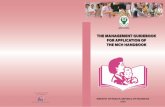 THE MANAGEMENT GUIDEBOOK FOR APPLICATION OF THE … · The management guidebook for application of the MCH handbook Catalogued in publication, the Ministry of Health, ... in accordance