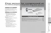 Flow sensor for compressed air - BIBUS Schweiz › fileadmin › product_data › ckd › ... · Flow sensor for compressed air PF-F/PFU (display integrated type flow sensor) Compressed