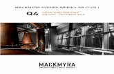MACKMYRA SVENSK WHISKY AB (PUBL) · MACKMYRA SVENSK WHISKY AB YEAR-END REPORT 2016 3 . Published 28 February 2017 . RESULTS IN BRIEF . 2016 2015 2016 2015 Key figures Oct. -Dec. Oct.
