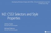 Developing Windows 8 Apps with HTML, CSS & JavaScript ...download.microsoft.com/.../480.2.CSS.pdf · Selectors type selectors.class selectors #id selectors [attribute] selectors:pseudo-class