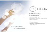 Elekta Safety Perspective - American Association of ...€¦ · 2010-06-24  · 4 Discuss future safety4. Discuss future safety-related measures actf diti lt of radiation oncology