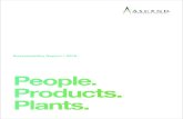 People. Products. Plants.… · 04 / Ascend Performance Materials Sustainability Report / 05 PA66 Nearly every chemical or plastic we create helps people and the planet. American
