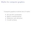 Maths for computer graphics - The University of Maths for computer graphics Computer graphics involves