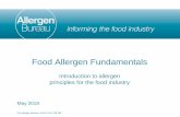 Introduction to allergen principles for the food …allergenbureau.net/wp-content/uploads/2019/06/Food...Introduction to allergen principles for the food industry May 2019 The Allergen