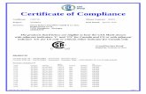 Certificate of Compliance › wp-content › uploads › 2016 › 08 › ... · 2016-08-31 · FF0002 DQD 507 Rev. 2012-05-22 Page 1 Certificate of Compliance Certificate: 1205719
