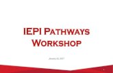 IEPI Pathways Workshop - Bakersfield College · 2019-07-15 · IEPI Pathways Workshop 1 January 26, 2017. ... Mt. San Antonio College Marcy Alancraig English Faculty, Cabrillo College