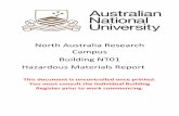 North Australia Research Campus Building NT01 Hazardous ... › files › campus-map-poi › NT01_Report.pdf · Senior Hazmat Consultant . Andrea Walsh . Hazardous Materials Consultant