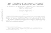 The Geometry of the Master Equation and Topological Quantum … · The Geometry of the Master Equation and Topological Quantum Field Theory M ... as a QP-manifold, i.e. a supermanifold