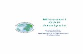 Missouri GAP Analysismsdis.missouri.edu/resources/gap/GAP-Missouri.pdf · GAP ANALYSIS 1. Use veg. cover and species dist/habitat relations to identify centers of potential species