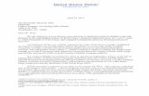 tlnitnl ~rates ~cnatc - Elizabeth Warren · 2017-04-25 · tlnitnl ~rates ~cnatc The Honorable James R. Doty Chairman WASHINGTON, DC 20510 April 25, 2017 Public Company Accounting
