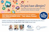 Do you have allergies? - European Academy of Allergy and ... · from an allergy, making it the most prevalent chronic disease in Europe 17 million Europeans suffer from per food allergy,